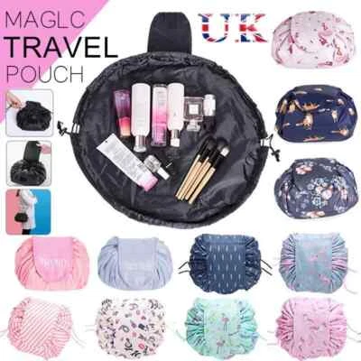 Portable Makeup Drawstring Bag Storage Magic Travel Pouch Cosmetic Make-up Bags