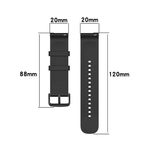 20 mm Silikon Band für Garmin Vivoactive 3 5 / 245 645 Venu SQ Venu 2 Plus Armband - Bild 20 von 34