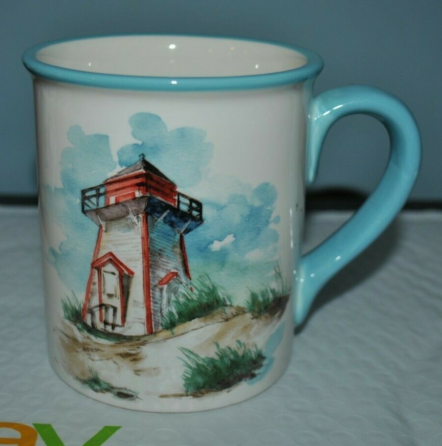 NEW CERTIFIED International My Beach Inspiration MUG LIGHTHOUSE L