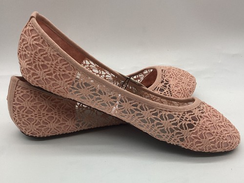 Charles Albert Women's Blush Breathable Crochet Lace Ballet Flat Sz 10M - Picture 8 of 12