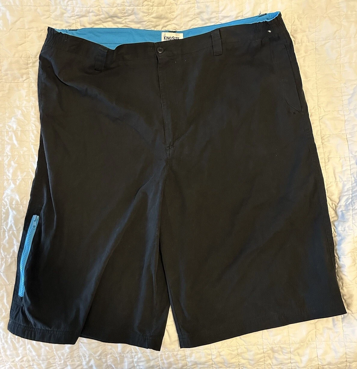 King Size Shorts Mens Size 46 Big & Tall Khaki Black