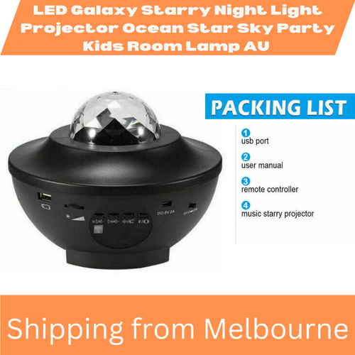 LED Galaxy Starry Night Light Projector Ocean Star Sky Party with Smart
