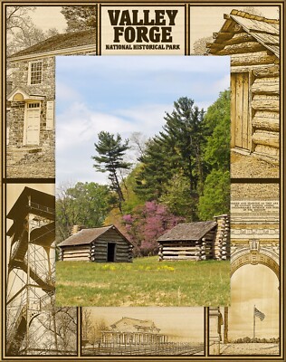 Valley Forge National Historical Park Engraved Wood Picture Frame Portrait 8x10