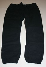 New H M Boys Black Jogger Pants 12 13 year 158cm Jogger Pull On Style Woven