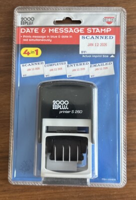 2000 PLUS Date Message Dater Stamp Entered, Scanned, Emailed, Received ...