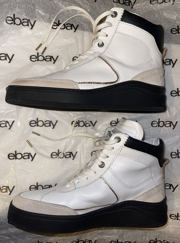 Zapatos de caña alta Shabbies Amsterdam para mujer Euro 38 es EE. UU. talla 8-8,5 blanco/negro/rosa - Imagen 2 de 18