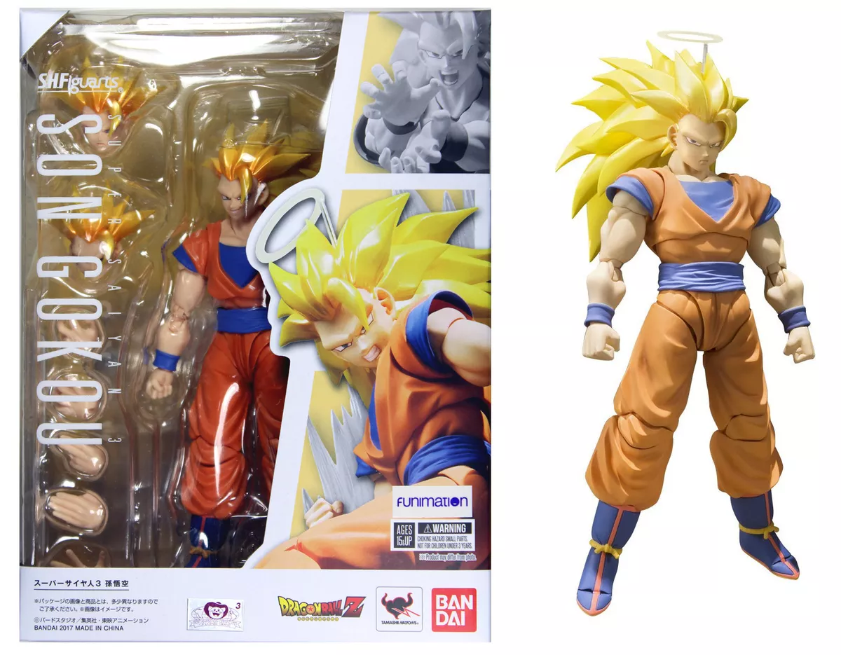 Dragonball Z ~ SH Figuarts ~ SS3 GOKU ACTION FIGURE ~ Bandai DBZ Super