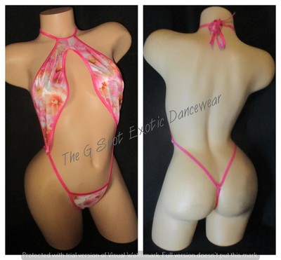 Exotic Dancer Stripper Sexy One Piece Dancewear     (O1625)