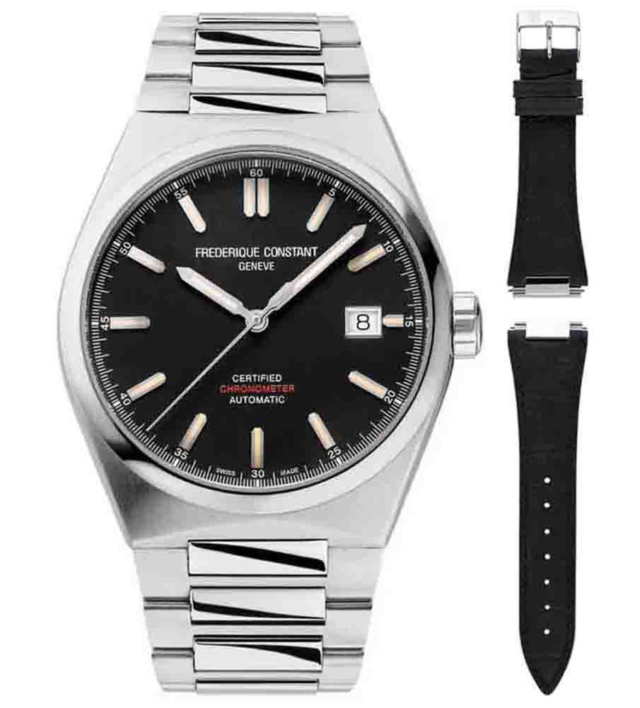 Frédérique Constant Silver Mens Analogue Watch Highlife FC-303BBG3NH6B