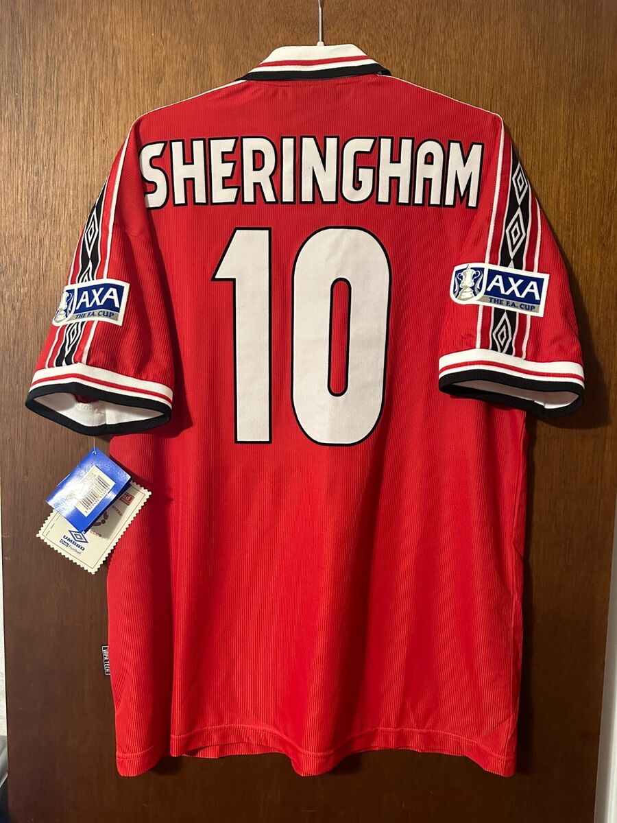 BNWT Manchester United 1998 1999 FA Cup Final Embroidery #20 BNWT Manchester United 1998 1999 FA Cup Final Embroidery #20