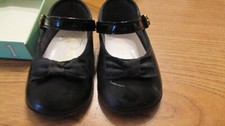 Vintage Baby Deer Infant/Toddler Girls Black Patent Shoes Size 1