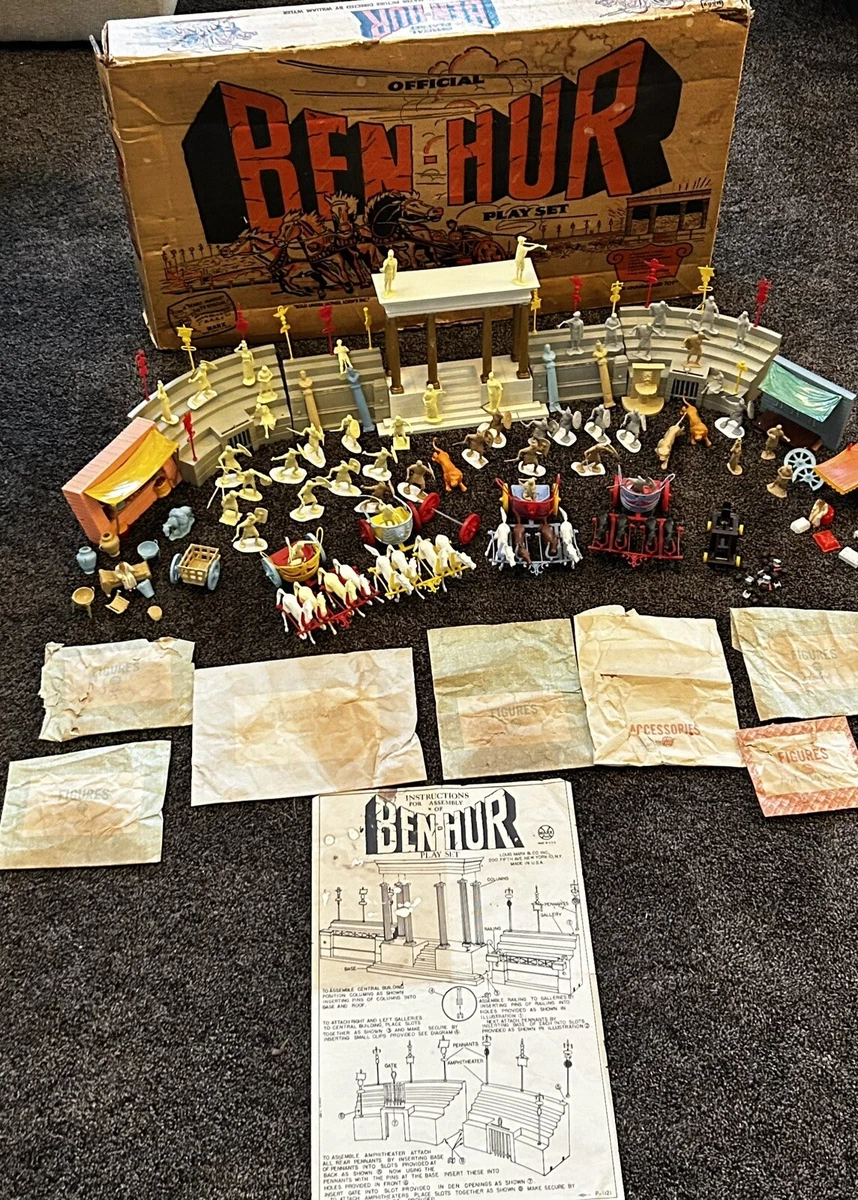 RARE 1959 MARX BEN HUR PLAYSET SERIES 2000 #4702 W/ Box