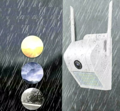 IP Camera V380 PRO LED 3.0MP IP Camera Wall Lamp Two Way Audio Camera