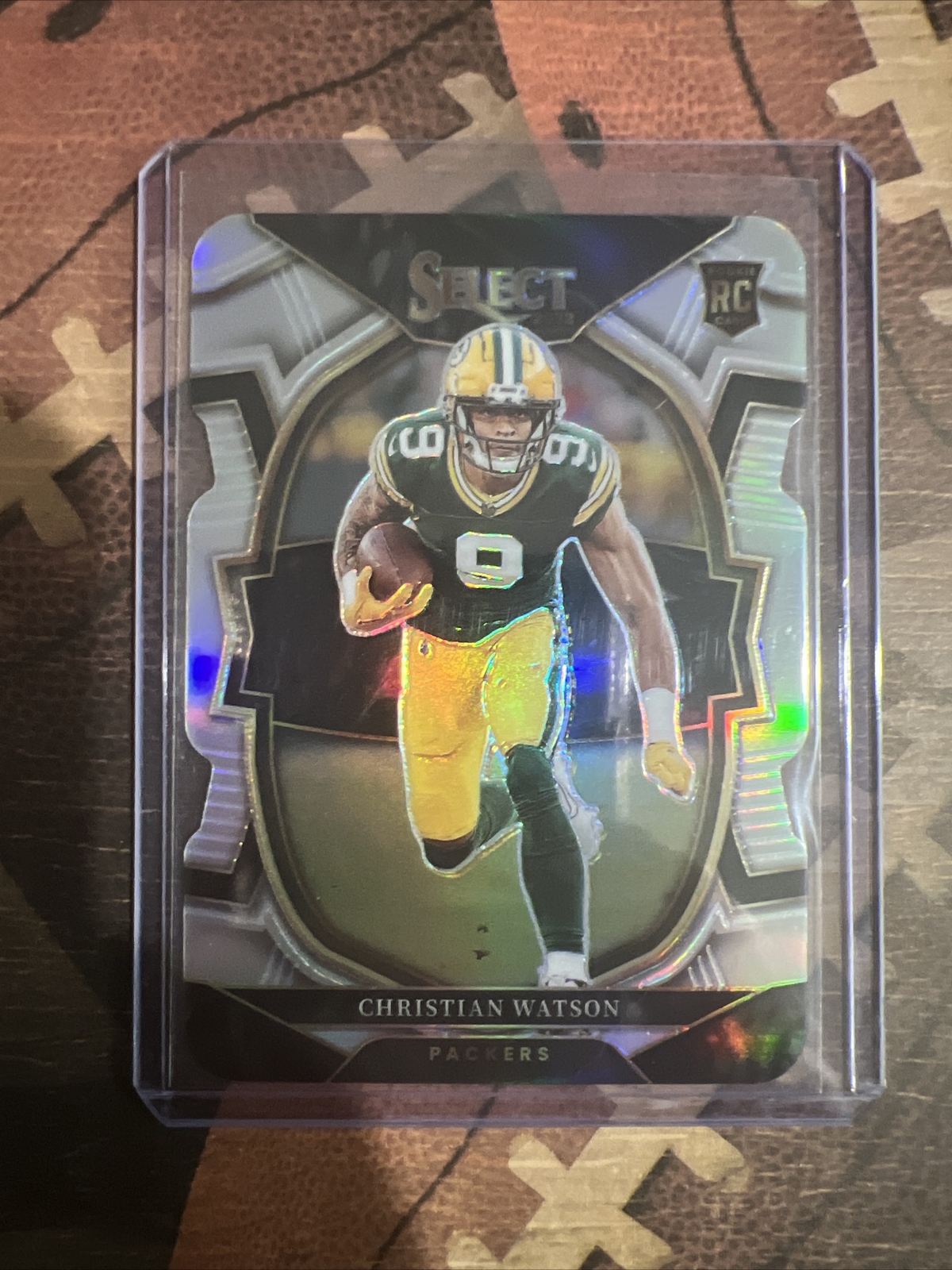 2022 Select Christian Watson #53 Rookie Concourse Silver Prizm Die Cut Packers