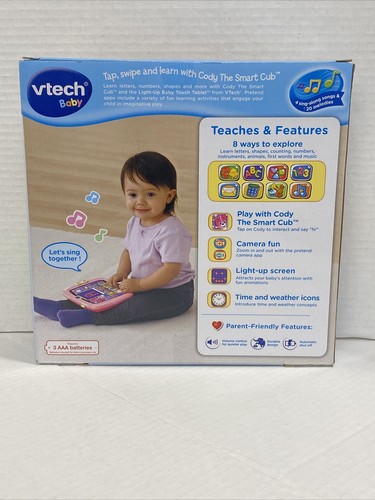 VTech Light-Up Baby Touch Tablet, Pink. Brand New Sealed - Picture 2 of 2