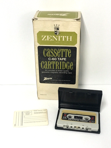 Zenith Cassette C-60 Magnetbandkassette im Original Spender Vintage 11 Kassetten - Bild 11 von 21