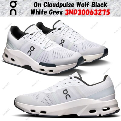 On Cloudpulse Wolf Black White Grey 3MD30063275 Men's Size | eBay