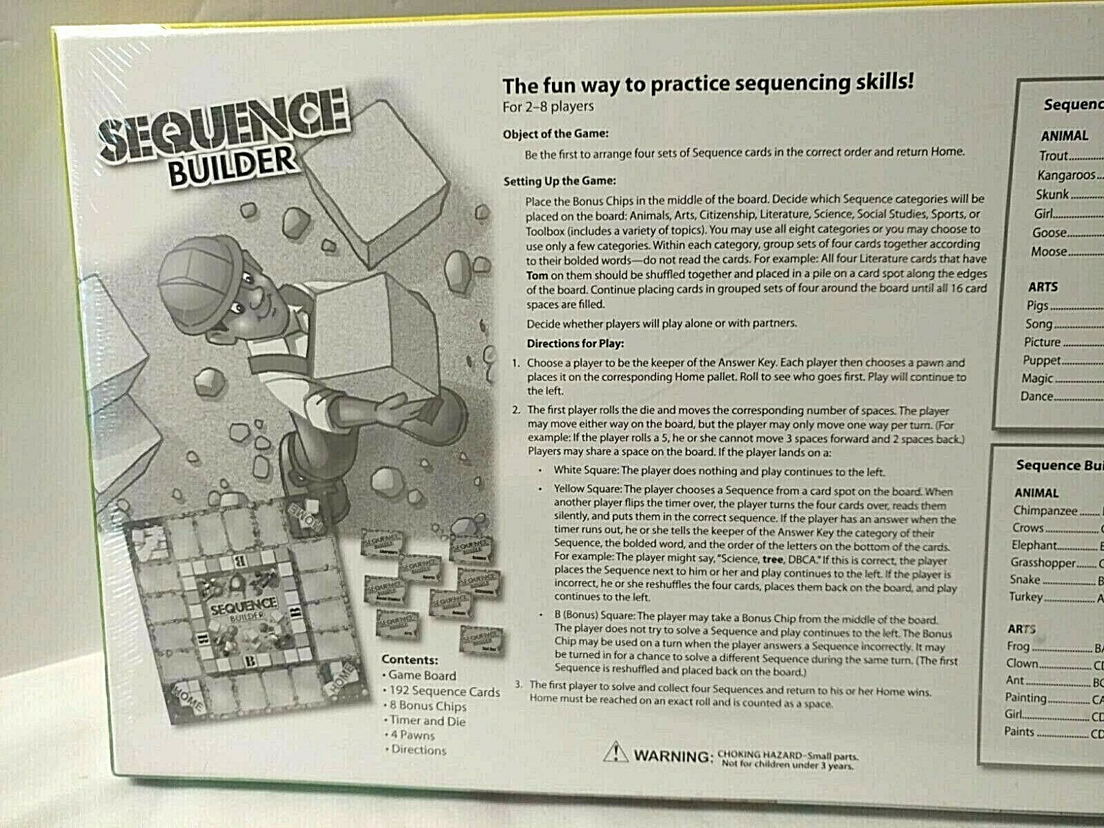 Sequence Builder Red Level 2.0-3.5 Reading Topics Learning Well Game ...