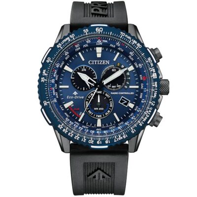 CITIZEN PROMASTER SKY CB5006-02L Blue Chronograph Analog Men's Watch New in Box