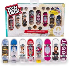 Tech Deck Mini Skateboards 8-Pack - 2024 Paris Olympics Competition Legends NEW