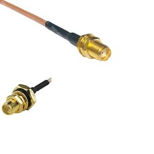 RG316 SMA FEMALE to RP-SMA Female O-Ring RF Cable Rapid-SHIP LOT