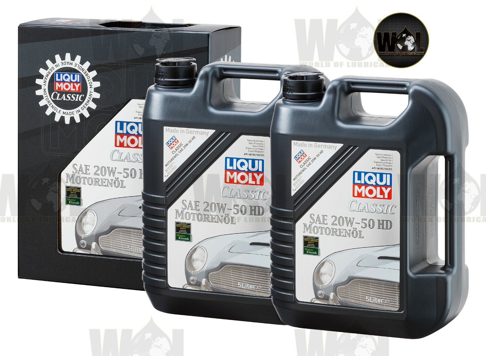LIQUI MOLY CLASSIC MOTOR OIL - MINERAL 20W50 5L (VINTAGE + BIKES) -PREMIUM- - Image 11
