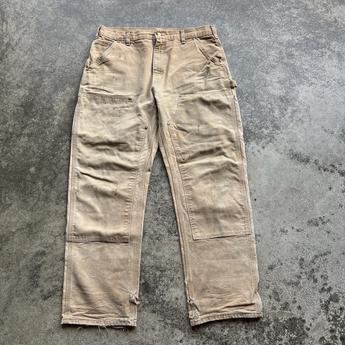 パンツ Carhartt DUNGAREE PAD PANT denim 90s s-l400.jpg