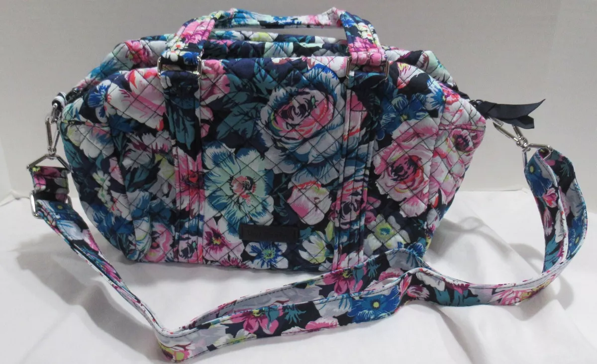 Vera Bradley Women ICONIC 100 HANDBAG Purse Shoulder Bag GARDEN