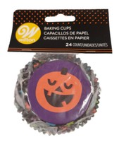 Halloween Jack O'Lantern And Stars 24 Ct Baking Cups Cupcake Liners Wilton