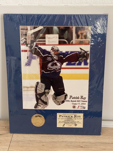 PATRICK ROY, 448 NHL Wins Record Photomint Display, Colorado Avalanche - Picture 4 of 8