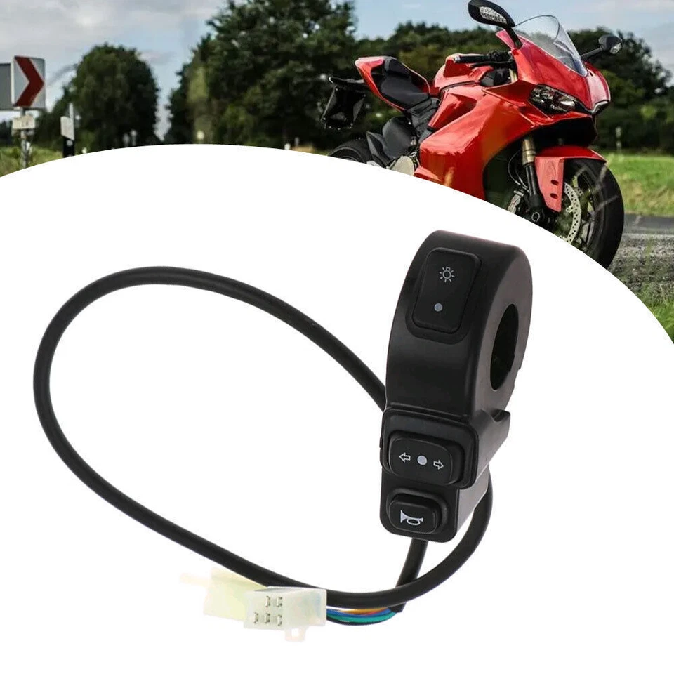 1x Motorcycle Parts Switch Electric Scooter Turn Signal Light Horn ON/OFF Button - Image 3 of 4