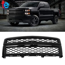 For Chevrolet Silverado 1500 2014-2015 Front Bumper Upper Grille Gloss Black