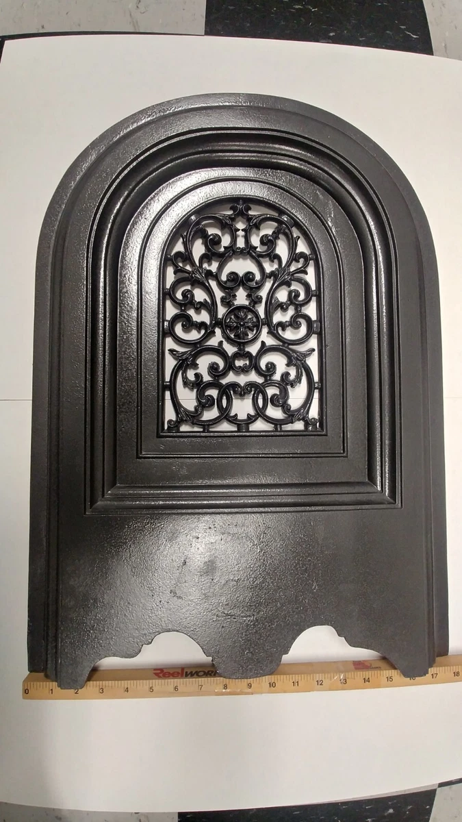 RESTORED VICTORIAN CAST IRON FIREPLACE SUMMER COVER | eBay