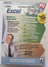 Learn Excel, Video Professor, Complete 3-CD Set, PO36EX Tutorial, New Sealed