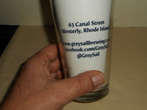 Grey Sail Pint Beer Glass Westerly Rhode Island Brewery Vintage Nos - Picture 6 of 9