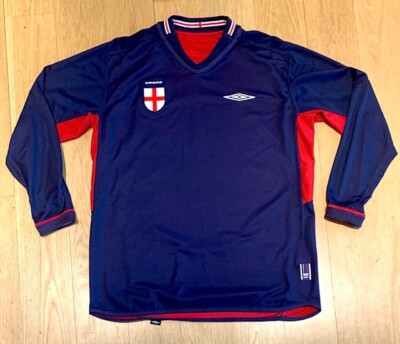 Umbro イングランド代表 2004年モデル レッドシャツ　リバーシブル s-l400.jpg