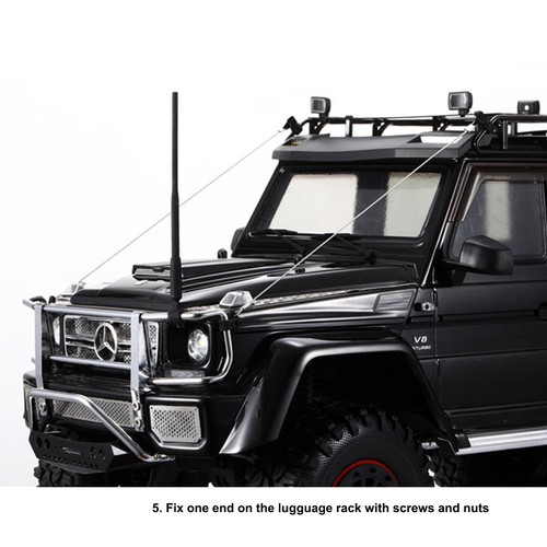 Steel Crossing Wire Rope Car Body Shell Set for TRX-4 TRX-6   G63 G500 RC Car - Picture 6 of 9