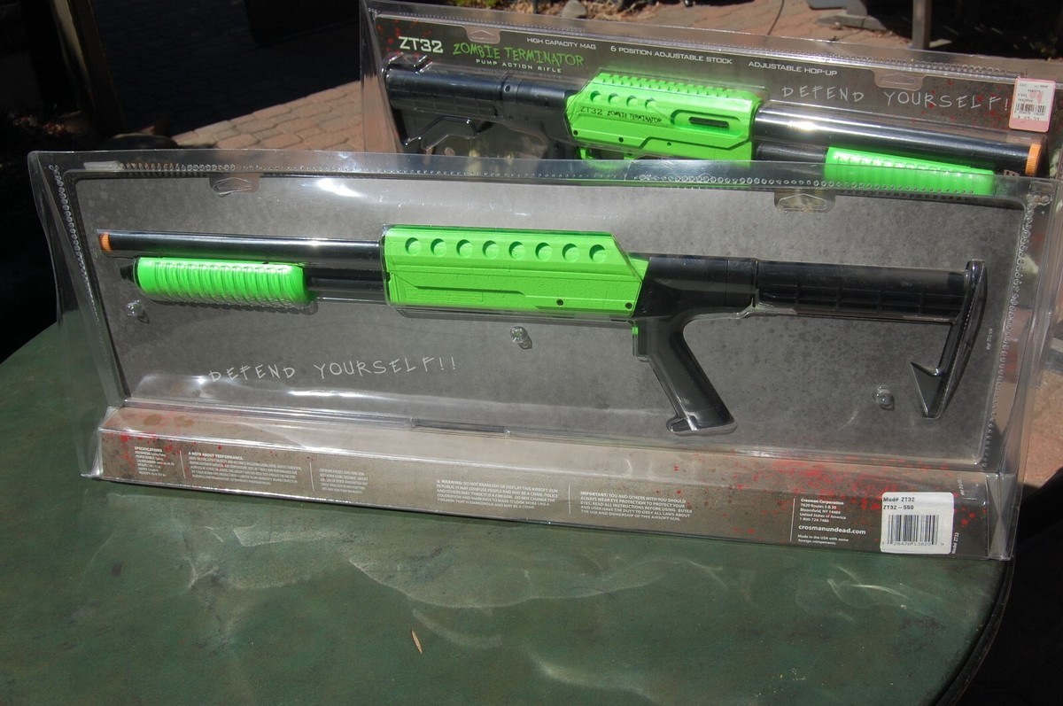 PAIR of CROSMAN ZT32 Zombie Terminator AIR RIFLE 6mm Airsoft