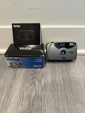 Vintage 1997 Vivitar PS65s 35mm Point Shoot Film Camera w/Box Manual