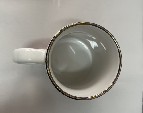 Energizers Tazza Tazza Caffè Bianca Bordo Oro Verde Giallo Fulmine - Foto 7 di 8