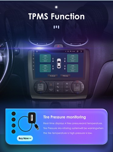 Autoradio estéreo Android 13 9" GPS SAT Navi DAB Carplay para Ford Focus 2004-2011 - Imagen 10 de 12