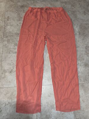 Vintage Pink Sheer 100% Polyester Pants Chiffon (damage) WOMEN Size L