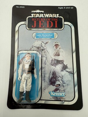 Vintage 1983 Kenner Star Wars Luke Skywalker (Hoth) ROTJ 65 B-NOS Mint !!