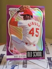 2021 Panini Prizm Old School Purple Prizm #OS3 Bob Gibson ST. LOUIS CARDINALS NM