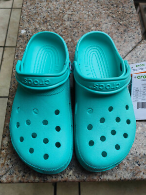 Original Crocs Classic Clog Turquoise Aqua Blue -Women W11 Men M9 Brand  New