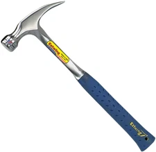 Estwing Hammer - 16 oz Straight Rip Claw with Smooth Face & Shock Reduction Grip