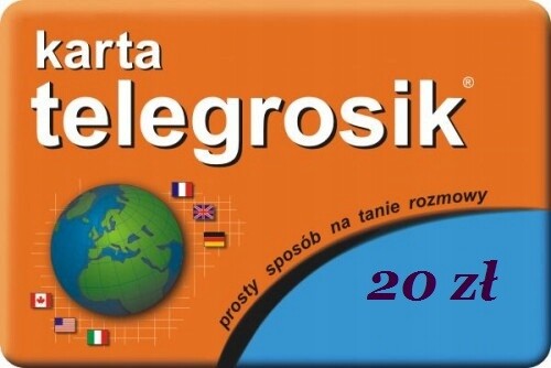 Doładowanie Telegrosik 20 zł - KOD AUTOMAT 24/7 PL WYSYŁKA W 2 MINUTY - Zdjęcie 1 z 1