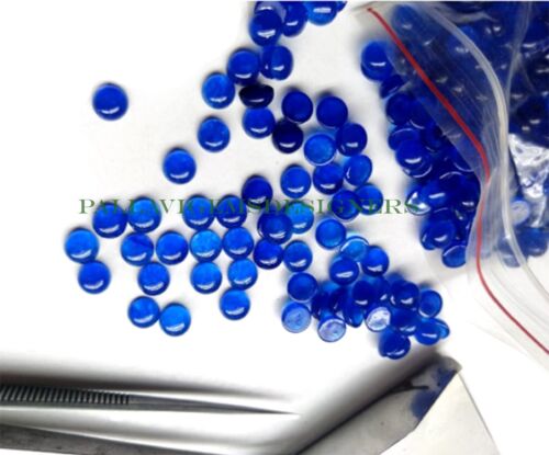 Blue Quartz/Jade 10mm Round Loose Cabochon Jewelry Gemstone Free Shipping