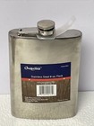 NOS Hip Pocket Flask 8oz Stainless Steel Attached Screw Cap Chesterfield
