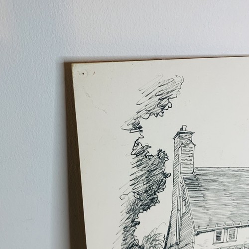 Gerald Lip Artwork Standen House 1988 National Trust Picture Line Drawing Art - Picture 4 of 7